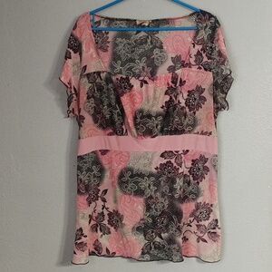 M.K.M Sheer Shirt Size 1X